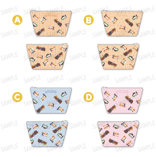 合皮船形ポーチ